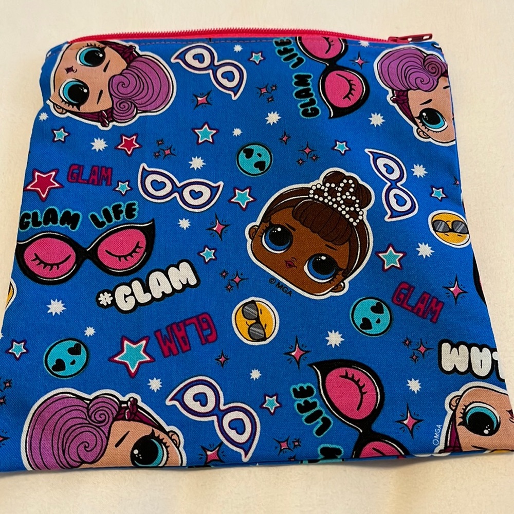 LOL girls reusable snack bag